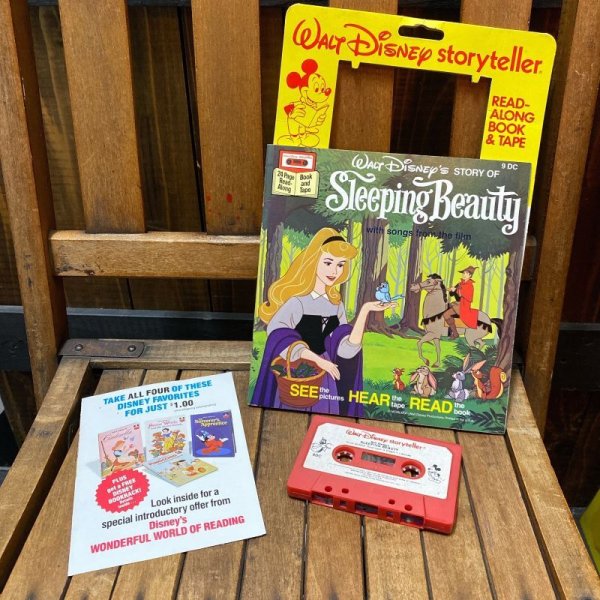 画像1: 1970's Disney Book & Cassette "Sleeping Beauty" (1)