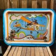 画像1: 1970's Disney Kid's Tin Table "Mickey Mouse Pilot" (1)