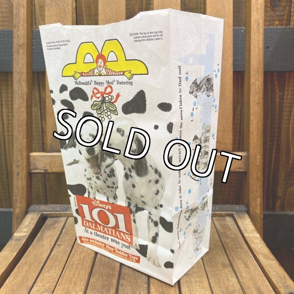 画像1: 1996s McDonald's Happy Meal Paper Bag "101 Dalmatians" (1)