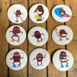 画像1: 80s California Raisins Pinback (Complete Set) (1)