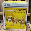 画像18: 1970's Anchor Hocking / Snoopy 5pc. Juice Set (18)