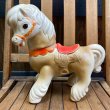 画像2: 1961s Edward Mobley Rubber Squeak Doll "Horse" Sleep Eyes (2)