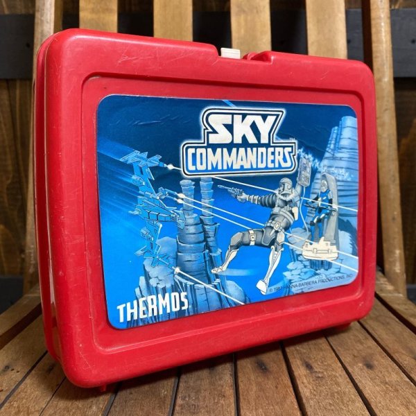 画像1: 1987s Thermos Plastic Lunch Box "SKY COMMANDERS" (1)