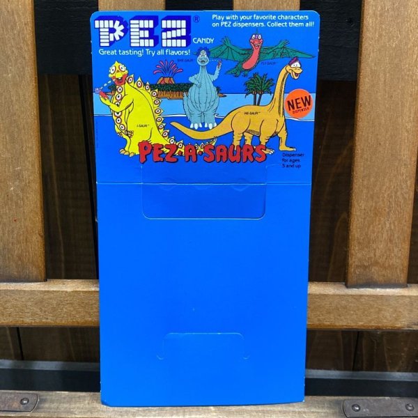 画像1: 1994s PEZ Counter Display Header Card "Pez・a・Saurs" (1)