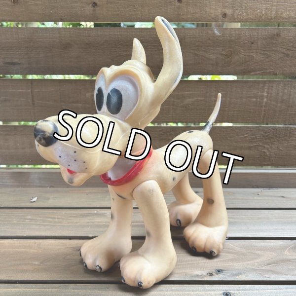 画像1: 1963s Walt Disney "Pluto" Rubber Squeak  Doll (1)